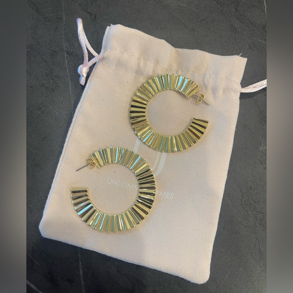 Uncommon James Jewelry - Uncommon James Wave Hold Hoop Earrings